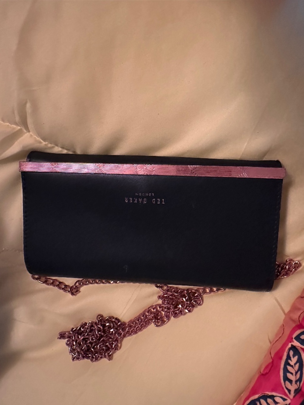 Ted Baker Small Crossbody Bag Chain/Blk